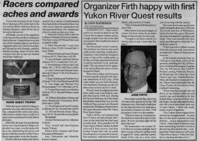 1999 Star Racers aches and awards Organizer Firth happy- 6-14-99