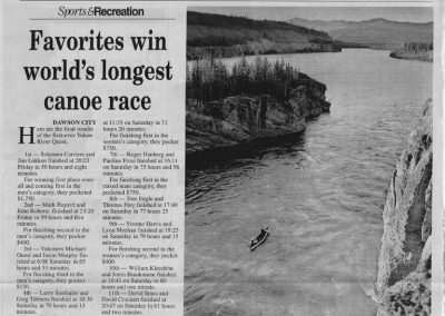 1999 YNews 6-14-99 Favourites win worlds longest canoe race